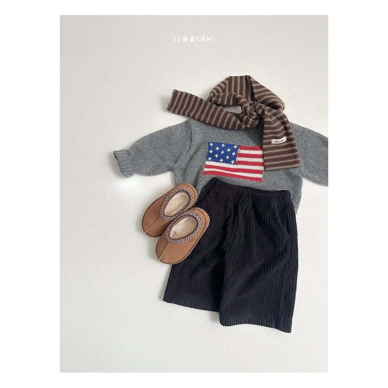 【取寄】minirobe カオマフラー FREE｜冬服｜韓国子供服