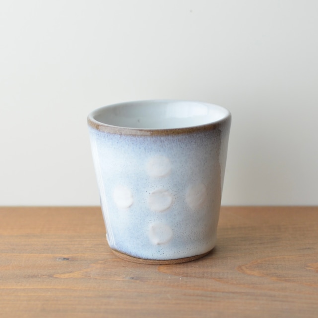 わら灰釉象嵌フリーカップ1