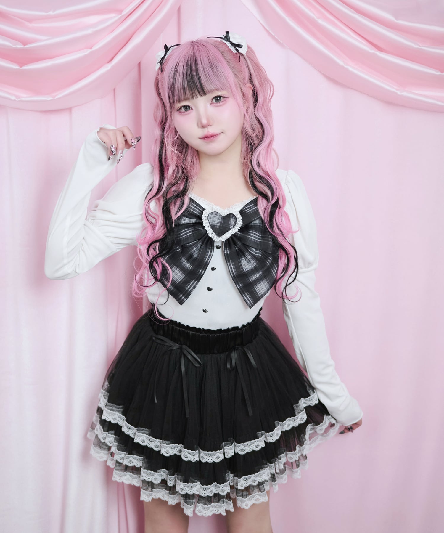 4/19まで＊ 新品 ＊ Magia Charm リボンパフスリーブカットソー 4/19まで＊ 新品 ＊ Magia Charm リボンパフスリーブカットソー - メルカリ