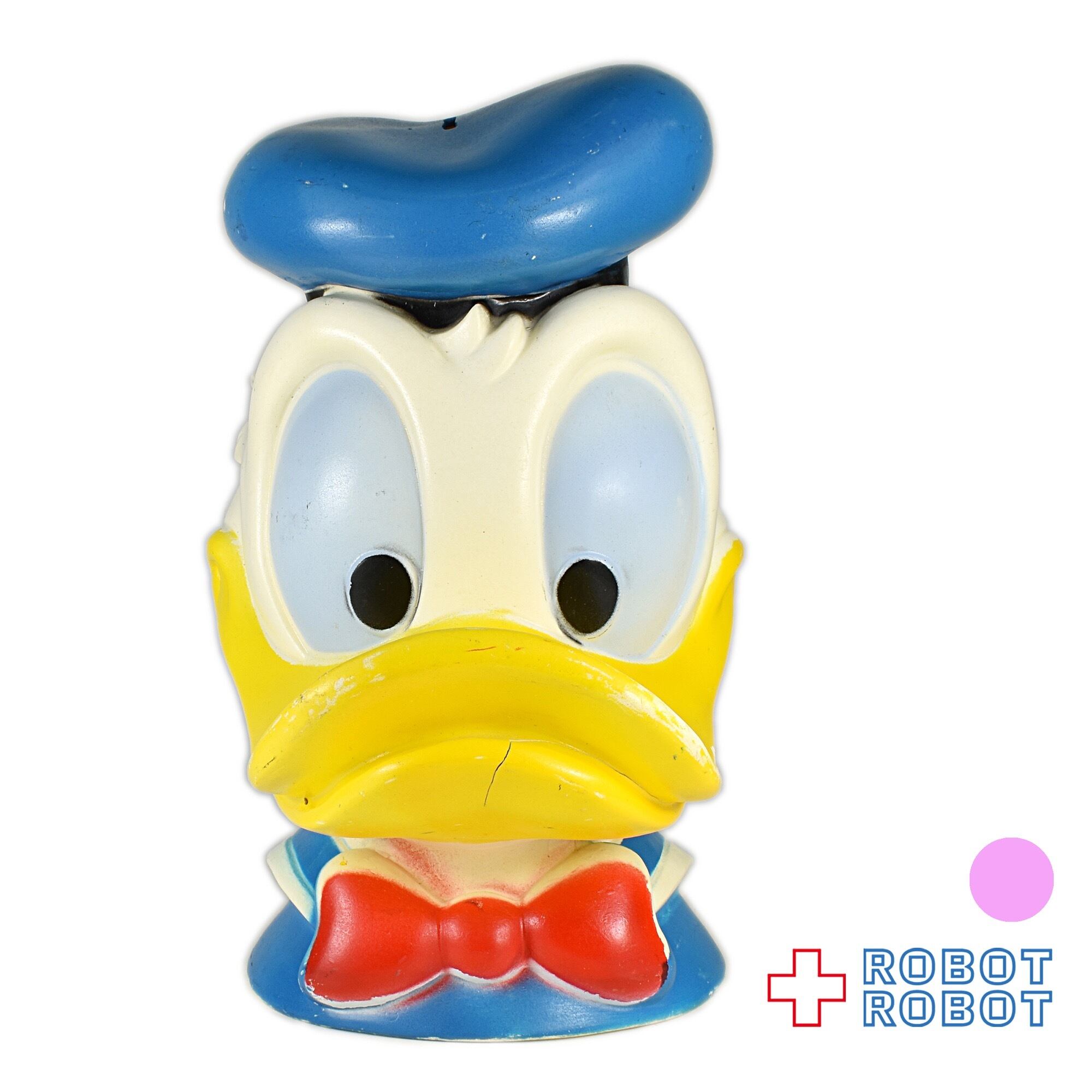 PLAYPAL ドナルドダック 貯金箱 プレイパル ディズニー ドナルドダック ヘッド ソフビ貯金箱 ※難