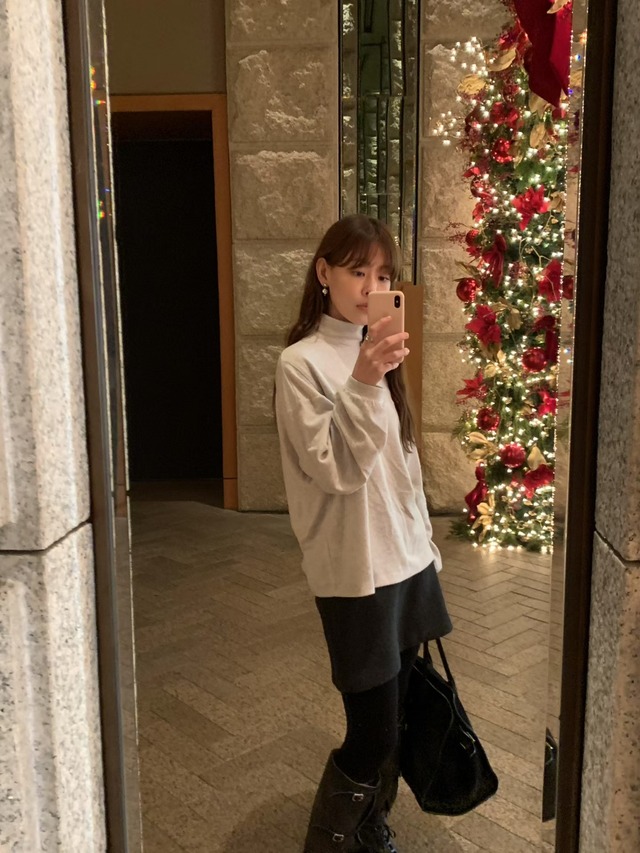 (予約) LIFFEY / Angora boxy pola blouse 4color