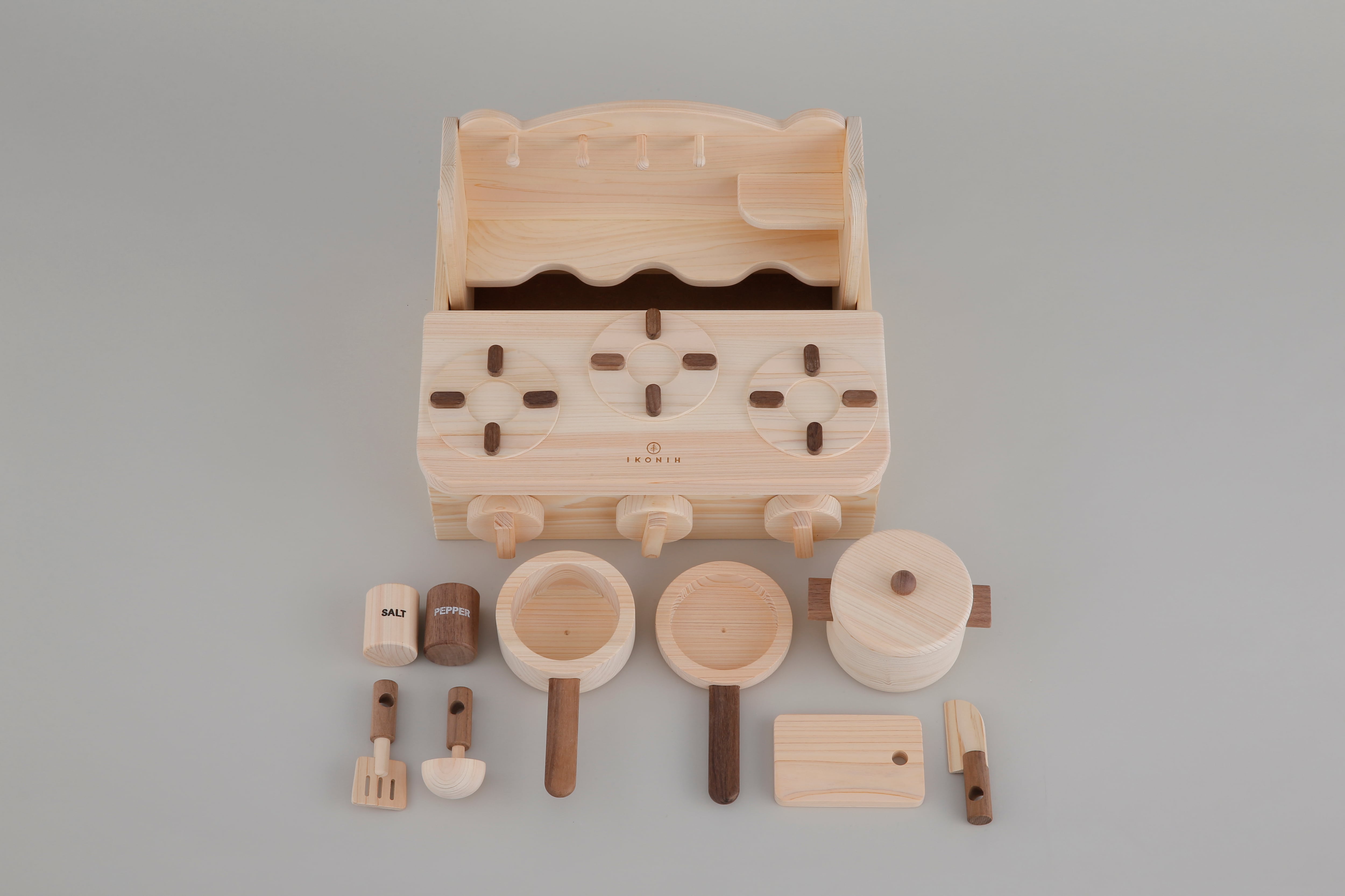 クッキングセット COOKING SET | 木のおもちゃ 誕生日祝い おままごと