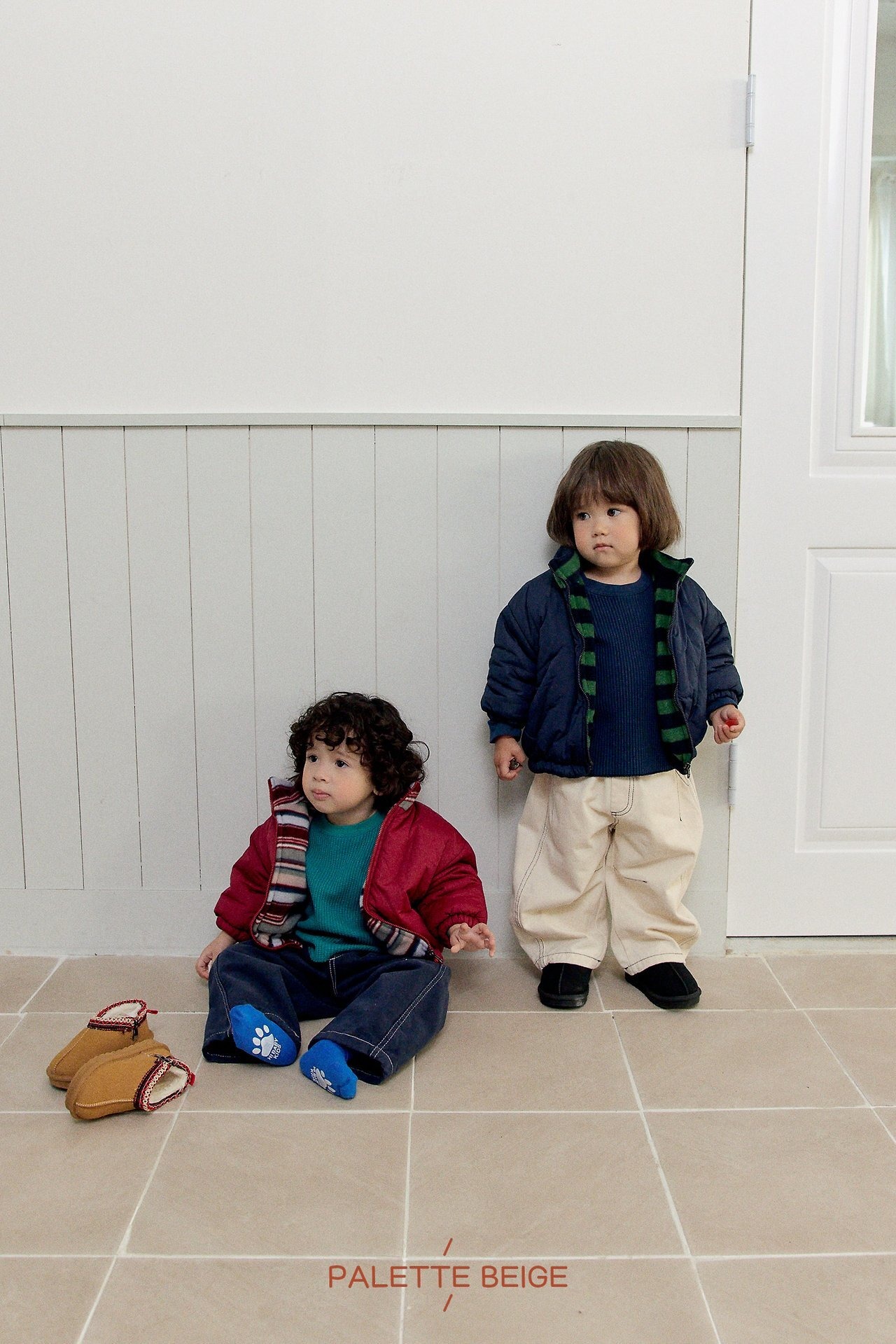 the beige［取寄］beasak reversible jumper 26winter