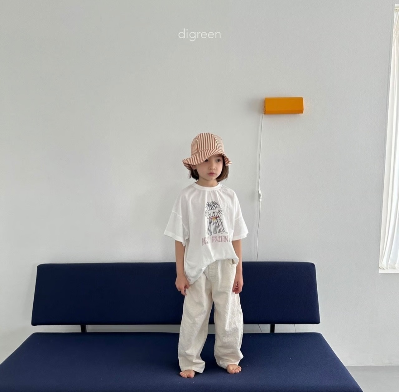 【Digreen ディグリーン】BEST FRIEND Tシャツ 85~120cm ホワイト 240516 - 2