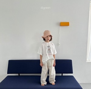 【Digreen ディグリーン】BEST FRIEND Tシャツ 85~120cm ホワイト 240516