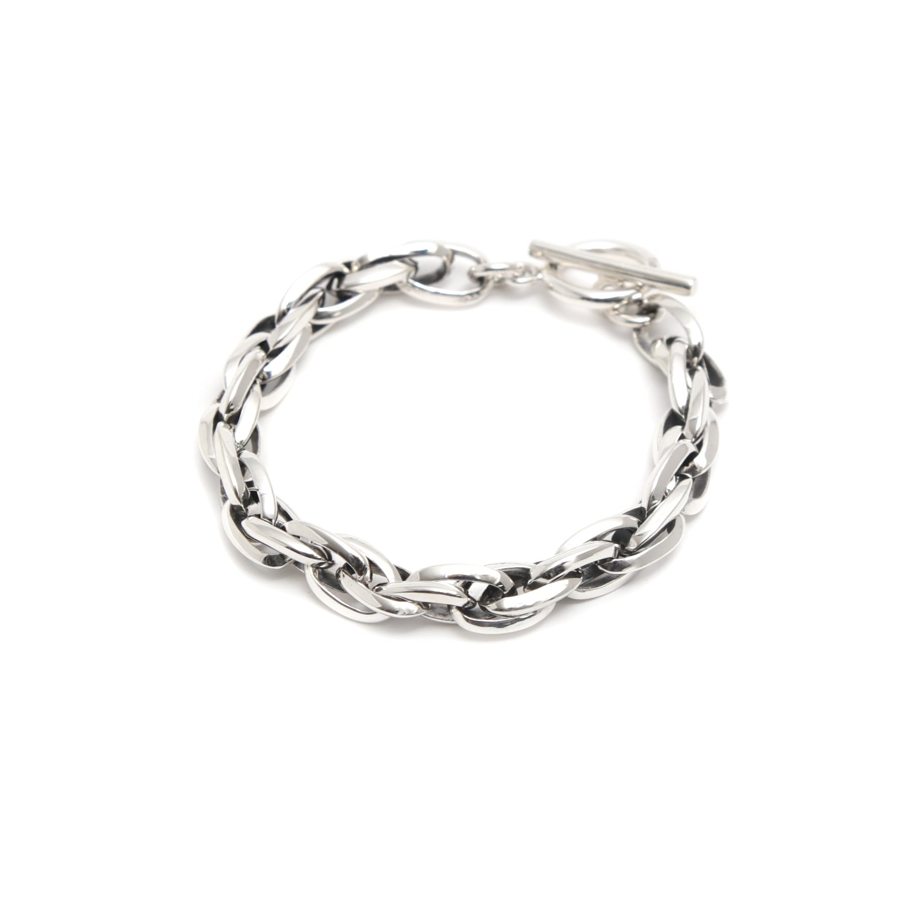 exaggeration rope chain motif triangle parts bracelet [DB6