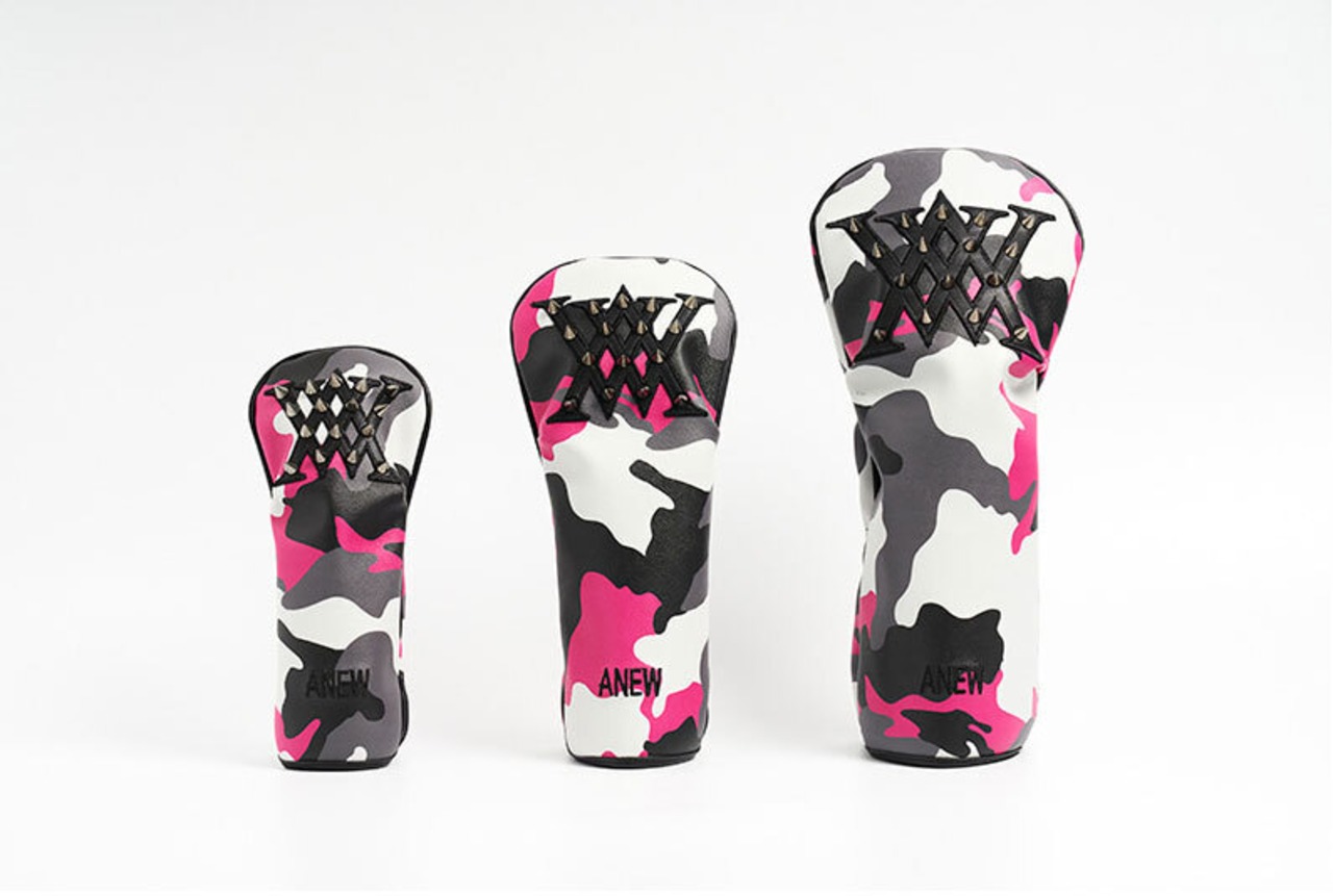 Logo Line Camo Stud DRIVER COVER [サイズ: F (AGBUUDC02HPF)] [カラー: HOT PINK]