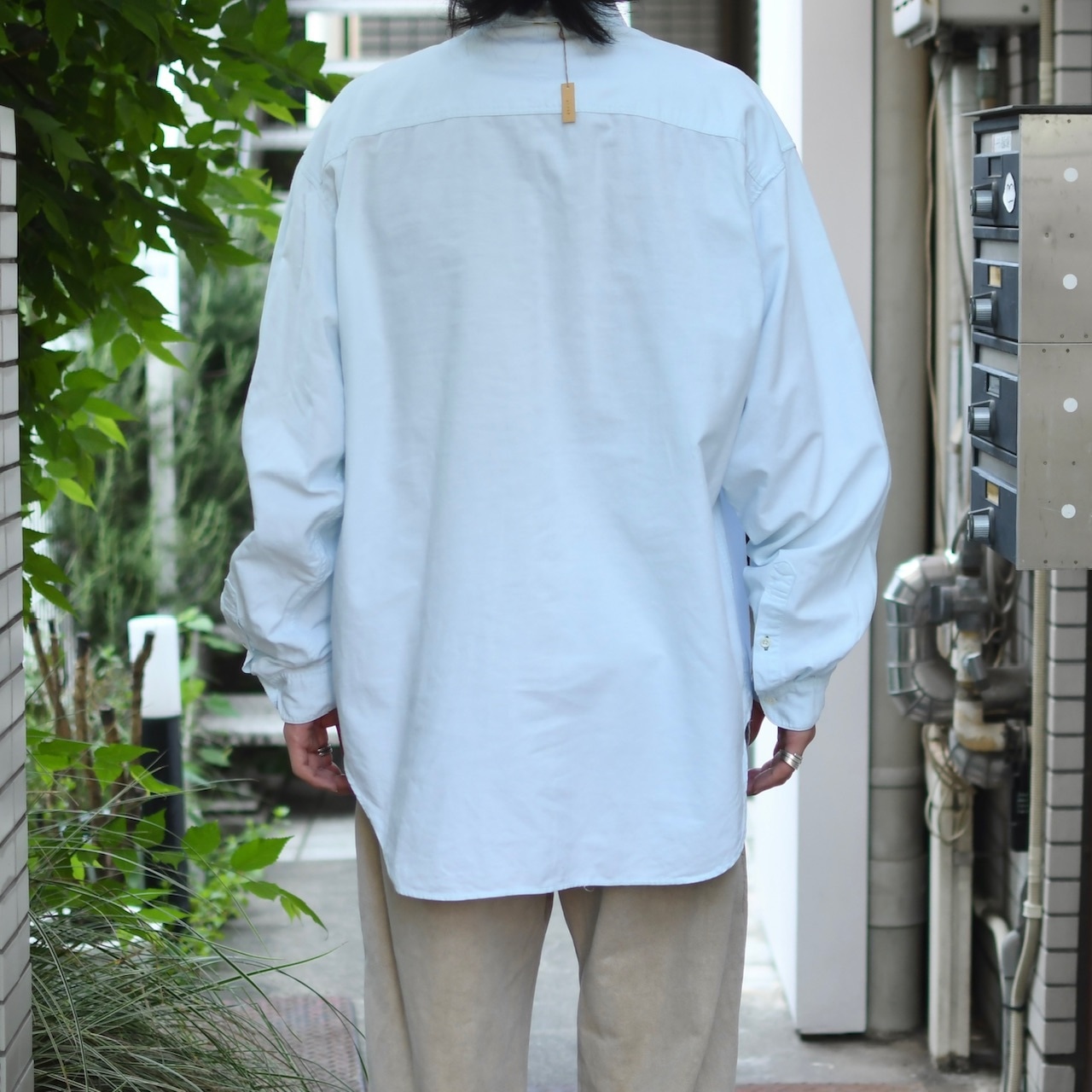 TOMMY HILFIGER 3点留め button down shirt light blue
