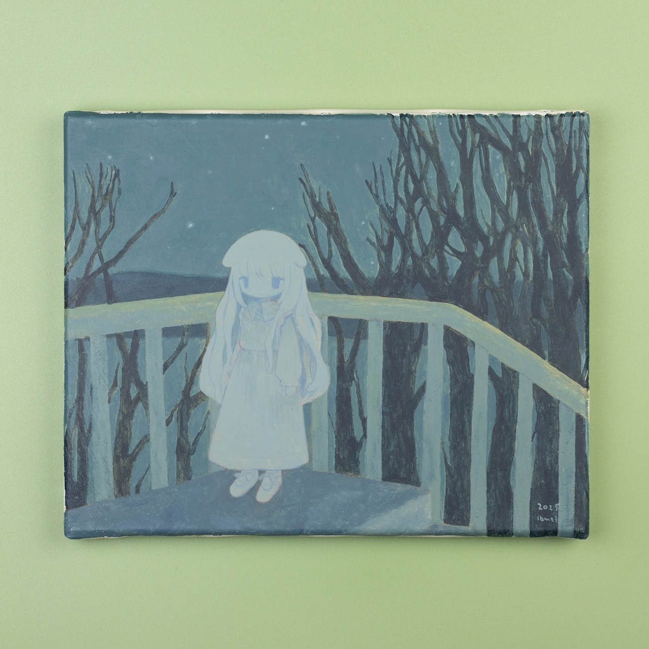 < 16mei > 原画作品「川辺のまち」