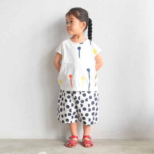 《mina perhonen 2022SS》hopee カットソー / white / 130・140cm