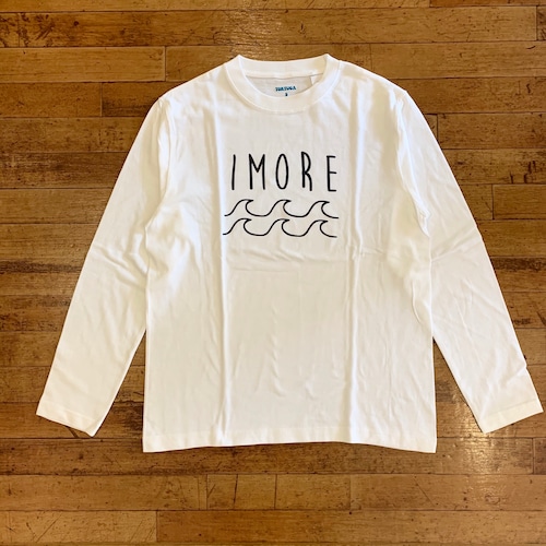 いもーれ波 L/S Tee  White (リブなし)/TORTUGAオリジナル