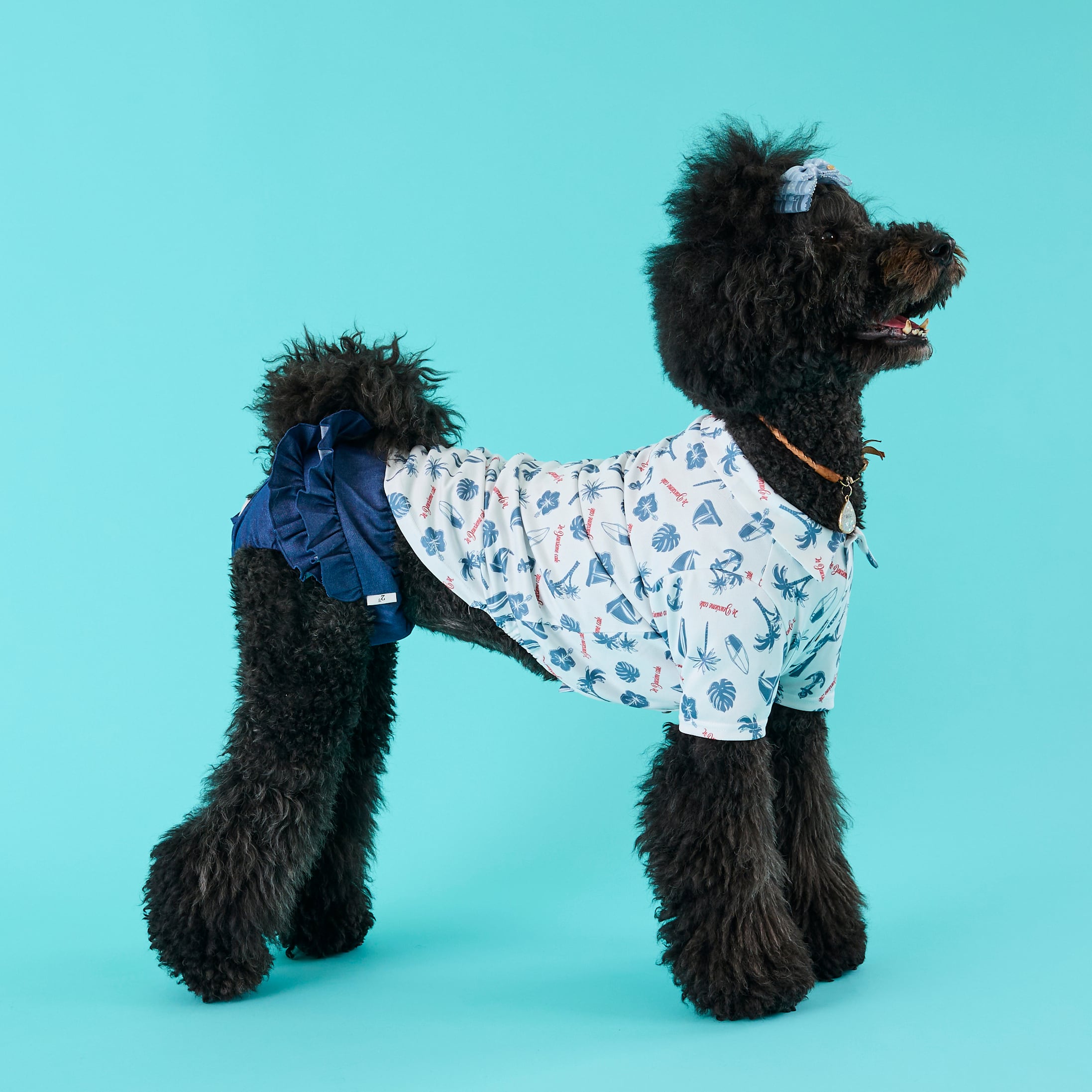 251004大型犬サイズ] 冷感アロハシャツ | 犬服ブランド 2e deuxieme