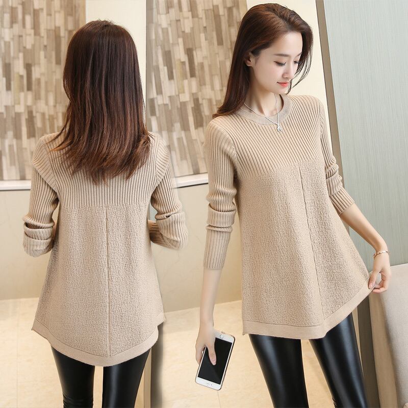 トップス レディース ニット セーター プルオーバー ミディアム丈 長袖 袖あり かわいい 大人可愛い きれいめ シンプル カジュアル 大人 おしゃれ お洒落 こなれ感 キュート 主役級 存在感 抜け感 無地 秋 冬 10代 20代 30代 40代 OL 通勤 学生 通学 デート お出かけ 女子会 休日 着回し 普段使い 韓国 韓国系 送料無料 ファッション コーデ スタイル モテ 体型カバー トレンド 流行 S M L XL ベージュ グレー ホワイト ピンク ブラック ゆったり