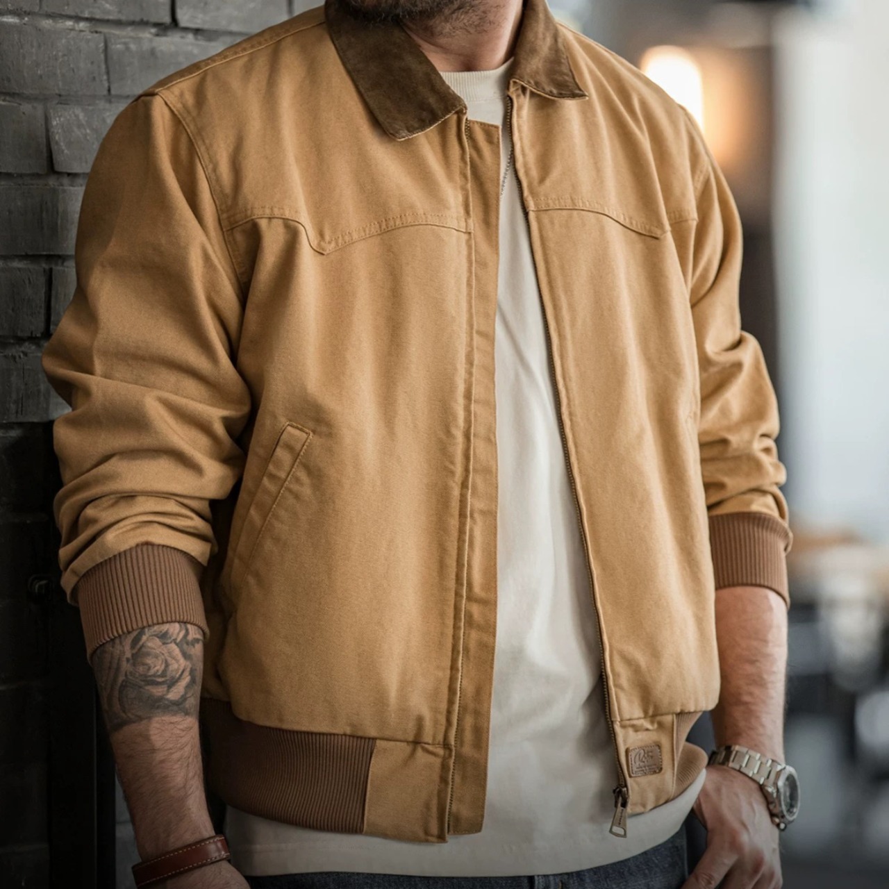 Stand Corduroy Collar Work Jacket ◇2color H0116