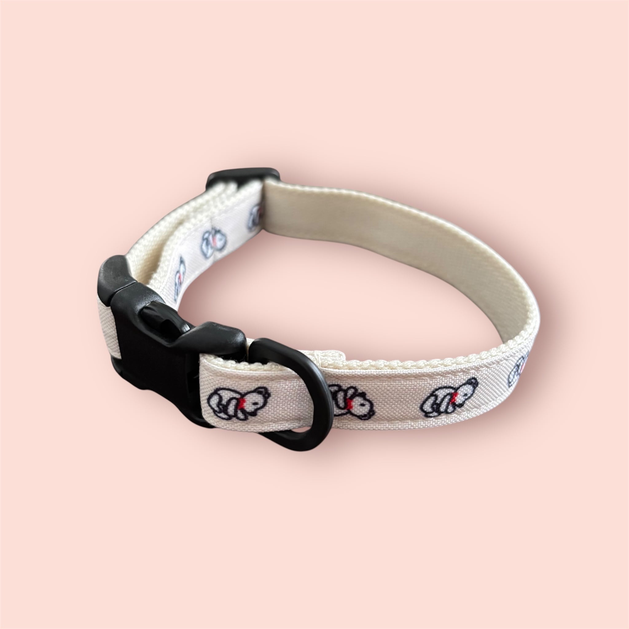 【ペットカラー】ベアシリーズ★オフホワイト【クリックポスト¥185全国一律】