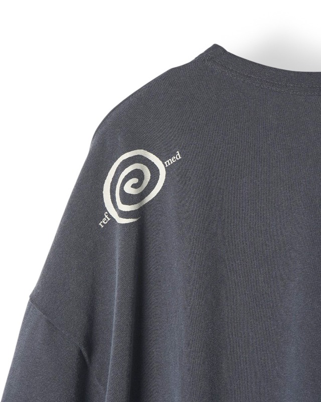 【refomed x SOL】"GuruGuru" 10WASH TEE (CHARCOAL)