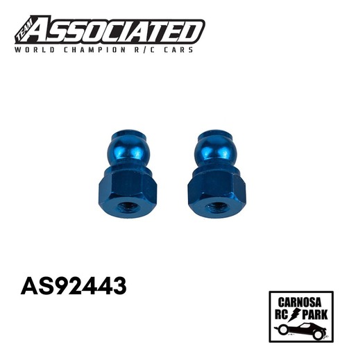 【ASSOCIATED アソシエイティッド】アルミ製ショックブッシング・ブルー【8mm/B7】[AS92443]