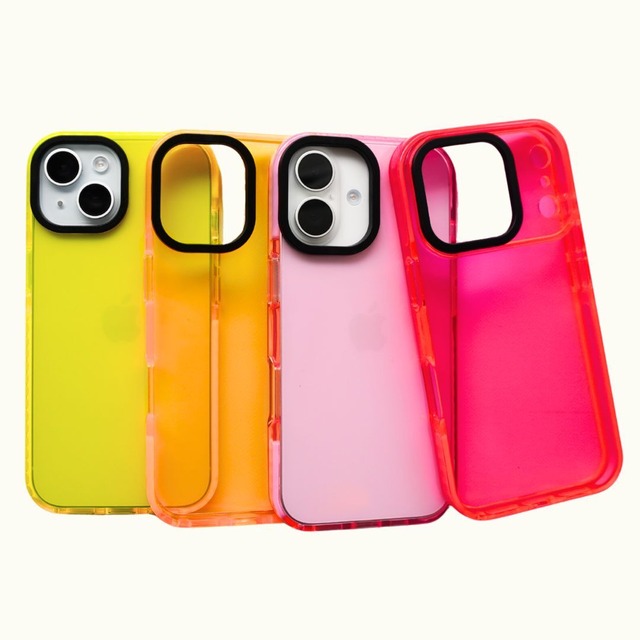 ネオンカラー クリア ケース 蛍光 ビビット 派手 スポーティー | iPhoneケース
