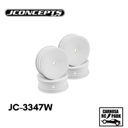【JCONCEPT ジェイコンセプト】MONOバギー用2WDフロントホイル・ホワイト/4個入【 B6.1/YZ2/XB2/RB7/KC・KD用】[JC-3347W]