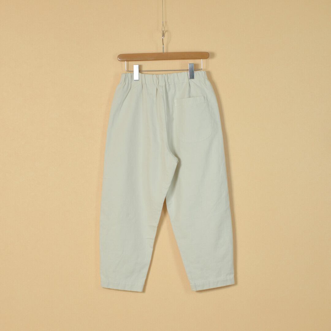 prit プリット ドビーツイル両面起毛リラックスパンツ・アイボリー