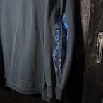 00s ORANGE COUNTY CHOPPERS ロンT 袖プリント バイカー チョッパー ネイビー