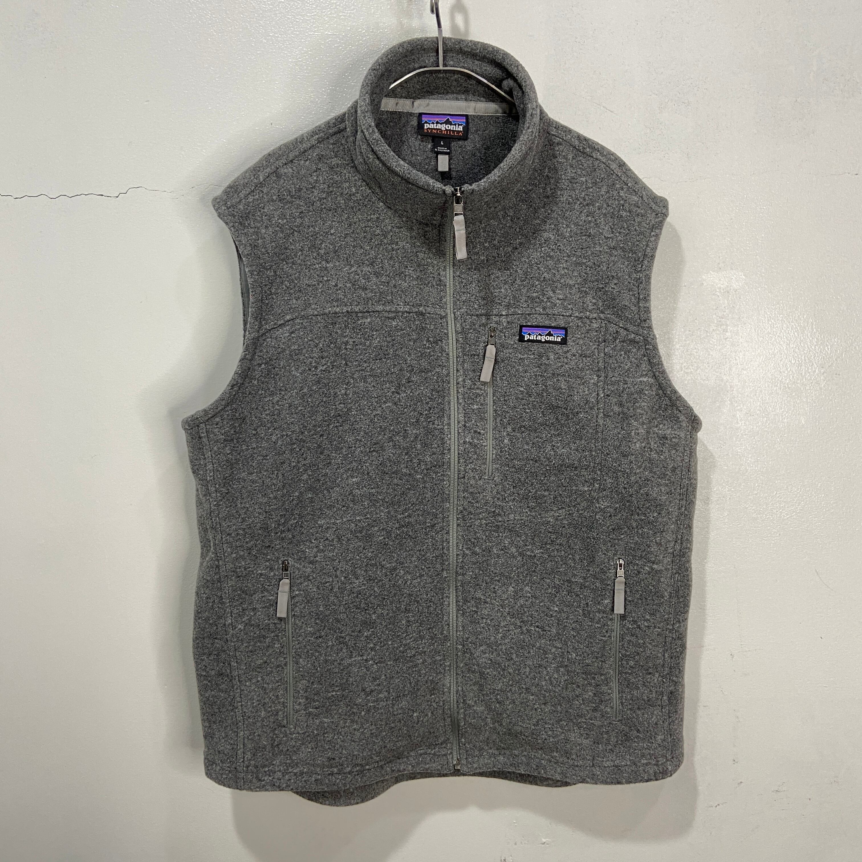 patagonia パタゴニア 20年製 シンチラフリースベスト グレー L | 古着 