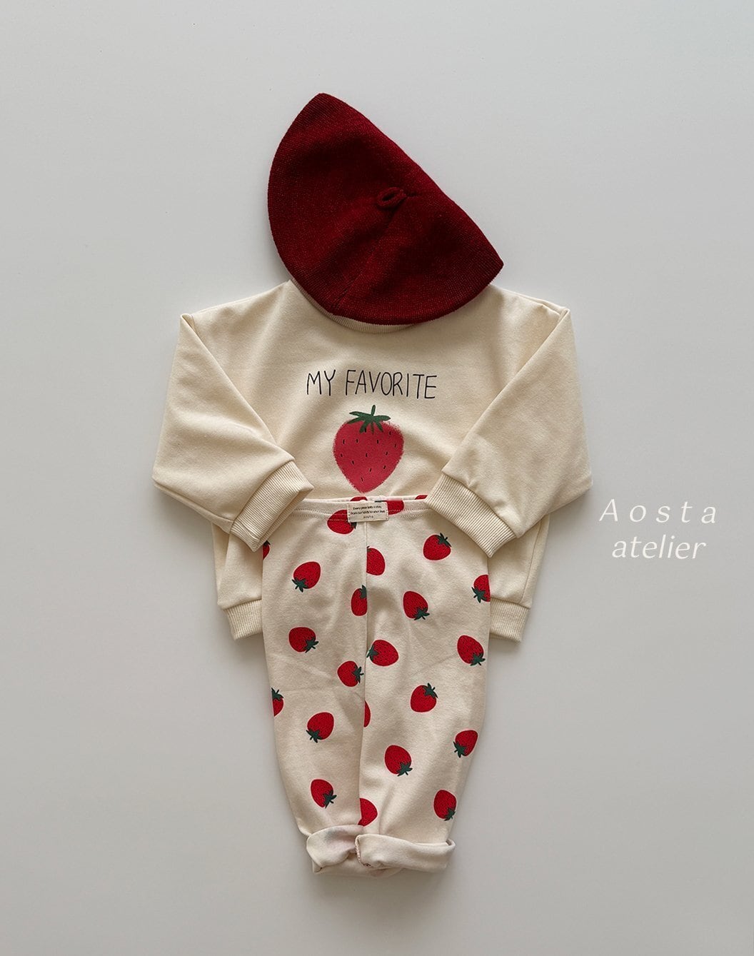 残り1点 即納⌇70cm いちご レギンス