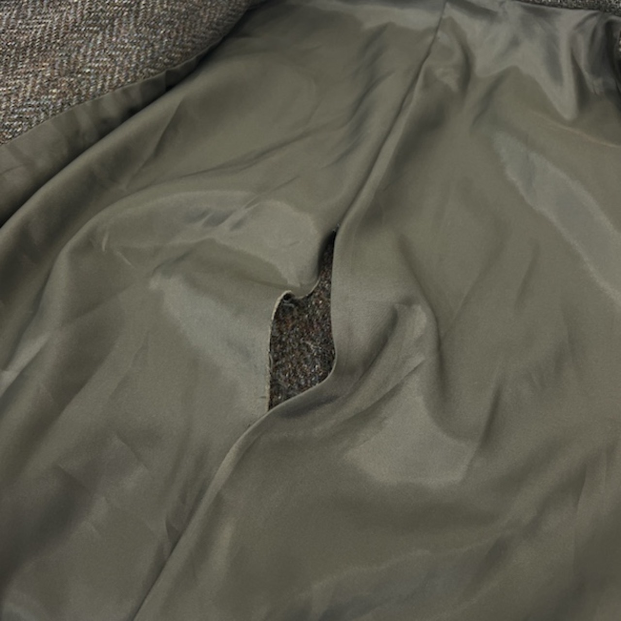 Harris Tweed ハリスツイード ヘリンボーン 2B ウール テーラードジャケット94A6 /メンズ バスケットボタン