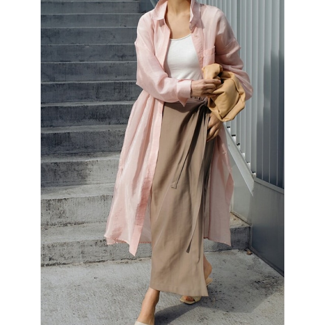 シアー ロングシャツ 2color　RA3379