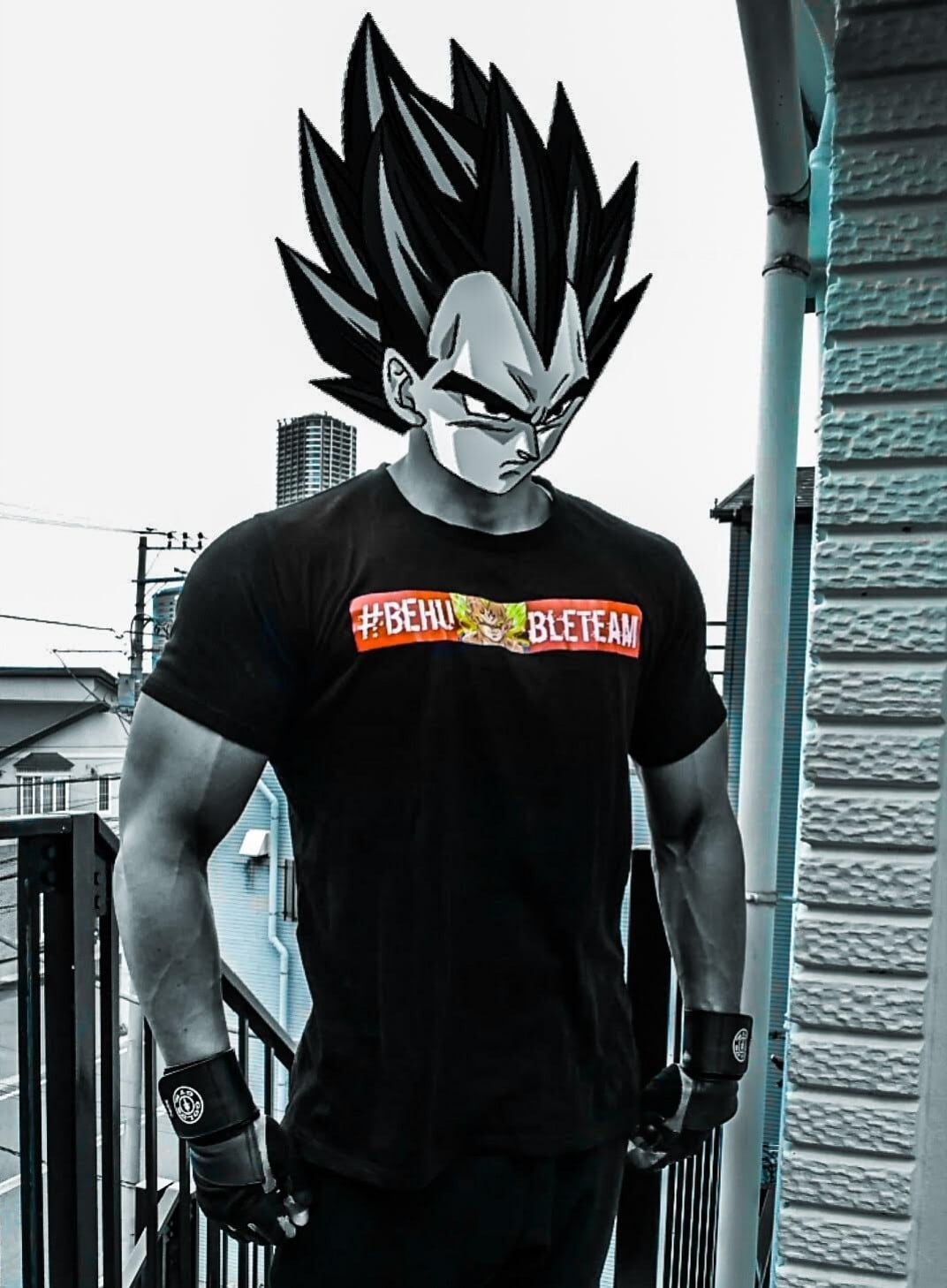Mサイズ ドラゴンボールMAJIN VEGETA GYM 魔人ブウ タンクトップ