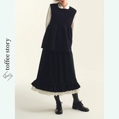 【2color】背中にリボンの風をまとうペプラムニット 《P0308》