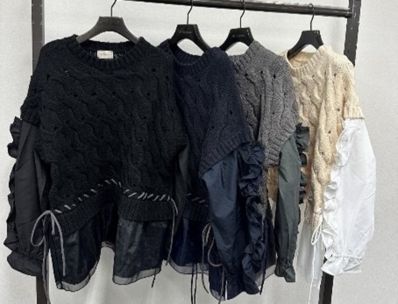 ヴェロフォンナ Re.Verofonna オーガンジ切り替えﾌﾘﾙｽﾘｰﾌﾞP/O