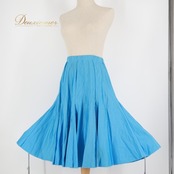 社交ダンス 衣装 スカート ブルー系 チャコットロイヤルダンス Chacott ROYAL DANCE 水色 無地 シンプル レッスン 練習 ストレッチ 伸縮 明るい 爽やか 青 ダンス衣装 上品 光沢 高級感 パーティー