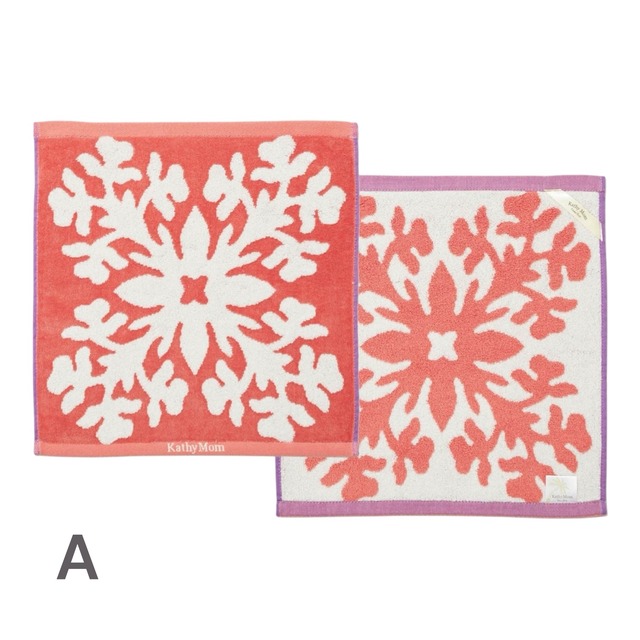 【5デザイン】ハンドタオル フック掛け付  / Kathy Mom Island Style