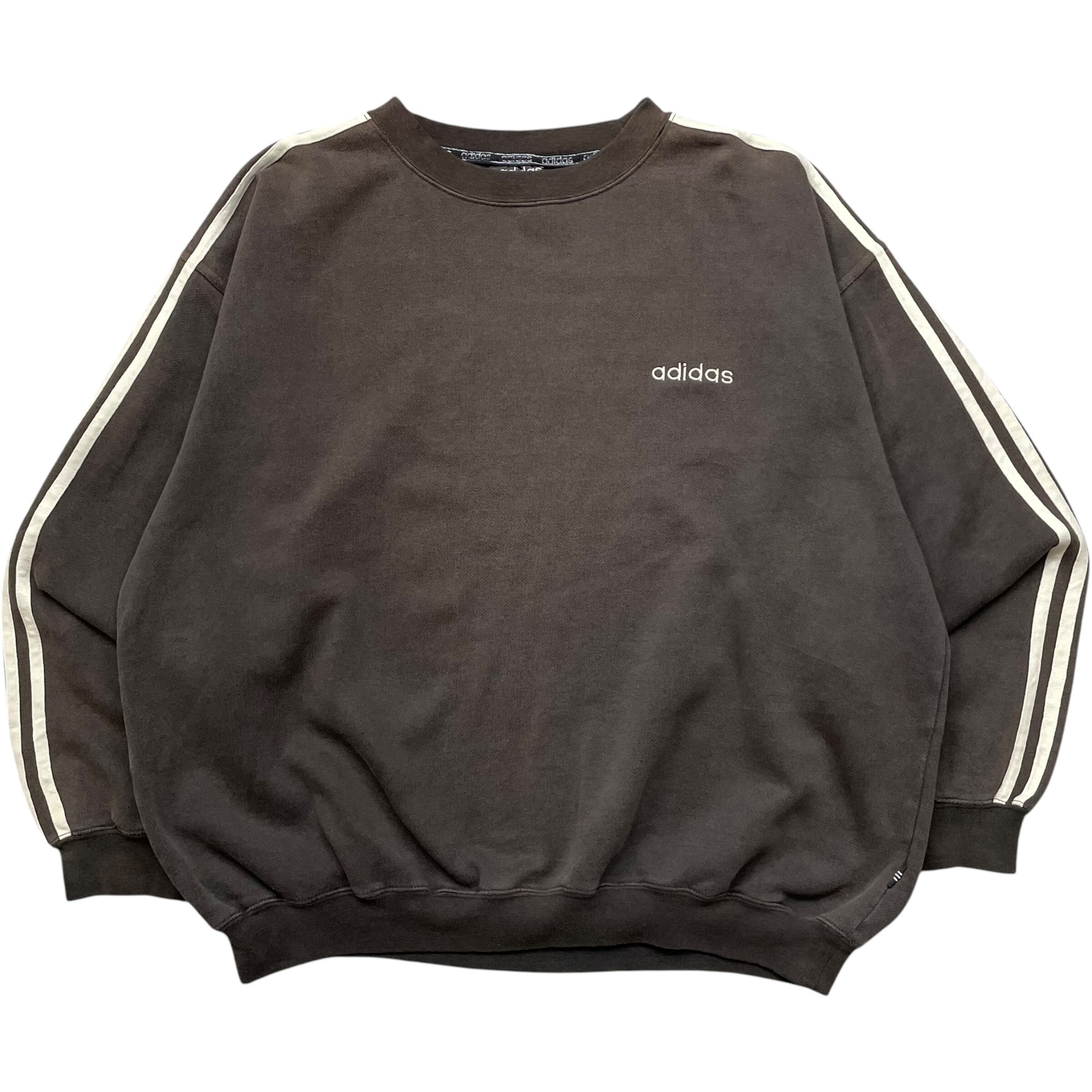 《L》adidas アディダス ワンポイント 刺繍 スウェット no.5634