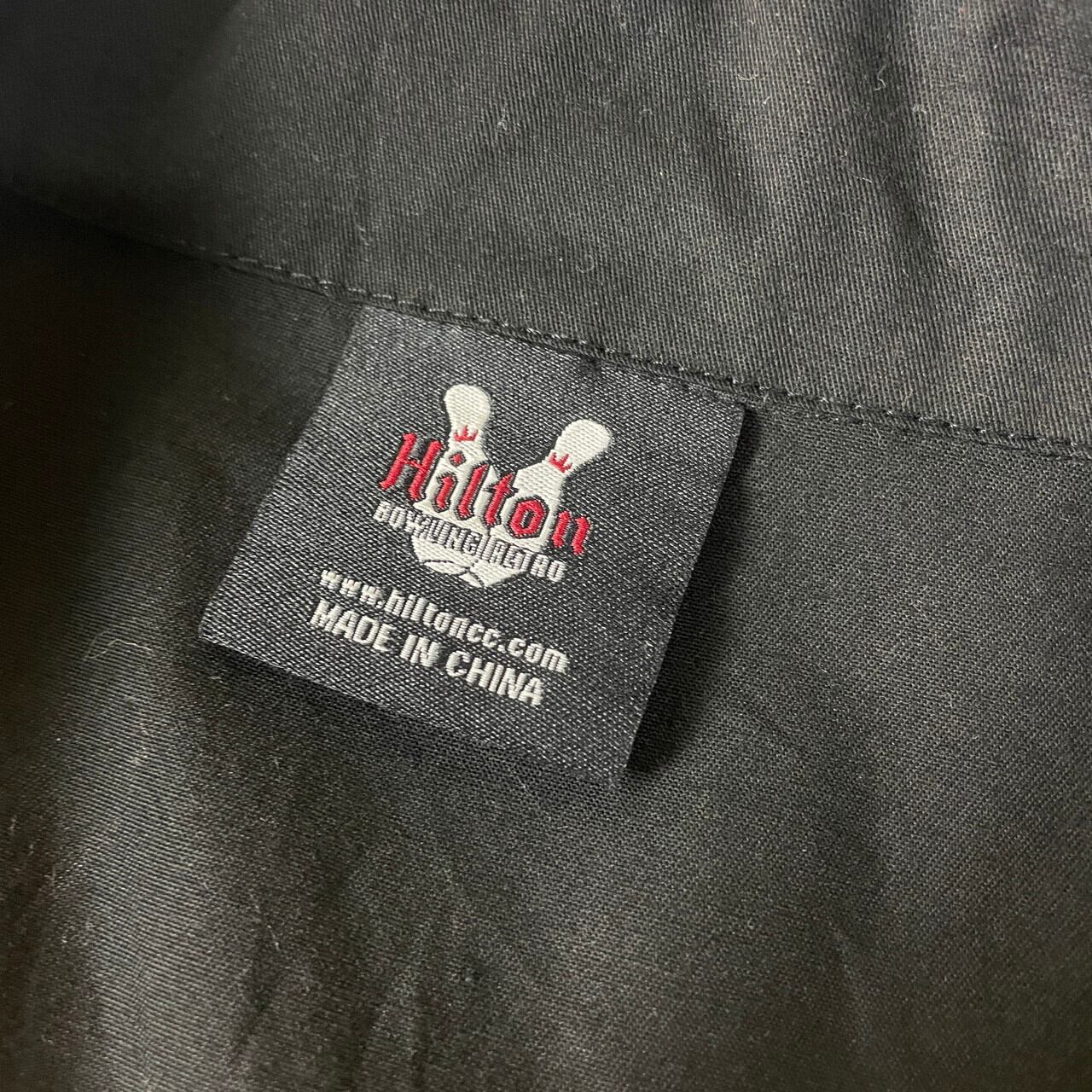 HILTON ヒルトン バック刺繍 ボーリングシャツ メンズL レディース