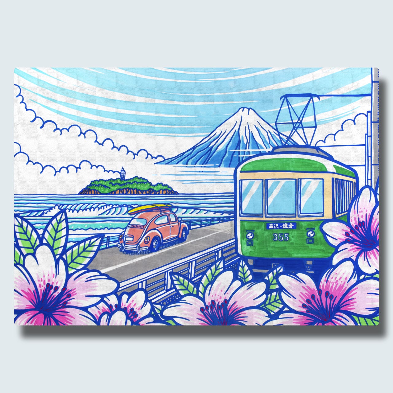 Art Panel（江ノ島とツツジ） | TAMO ART GALLERY