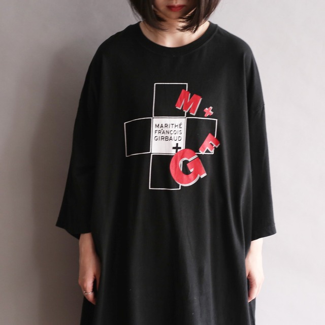 "MARITHE + FRANCOIS GIRBAUD" print h/s big tee