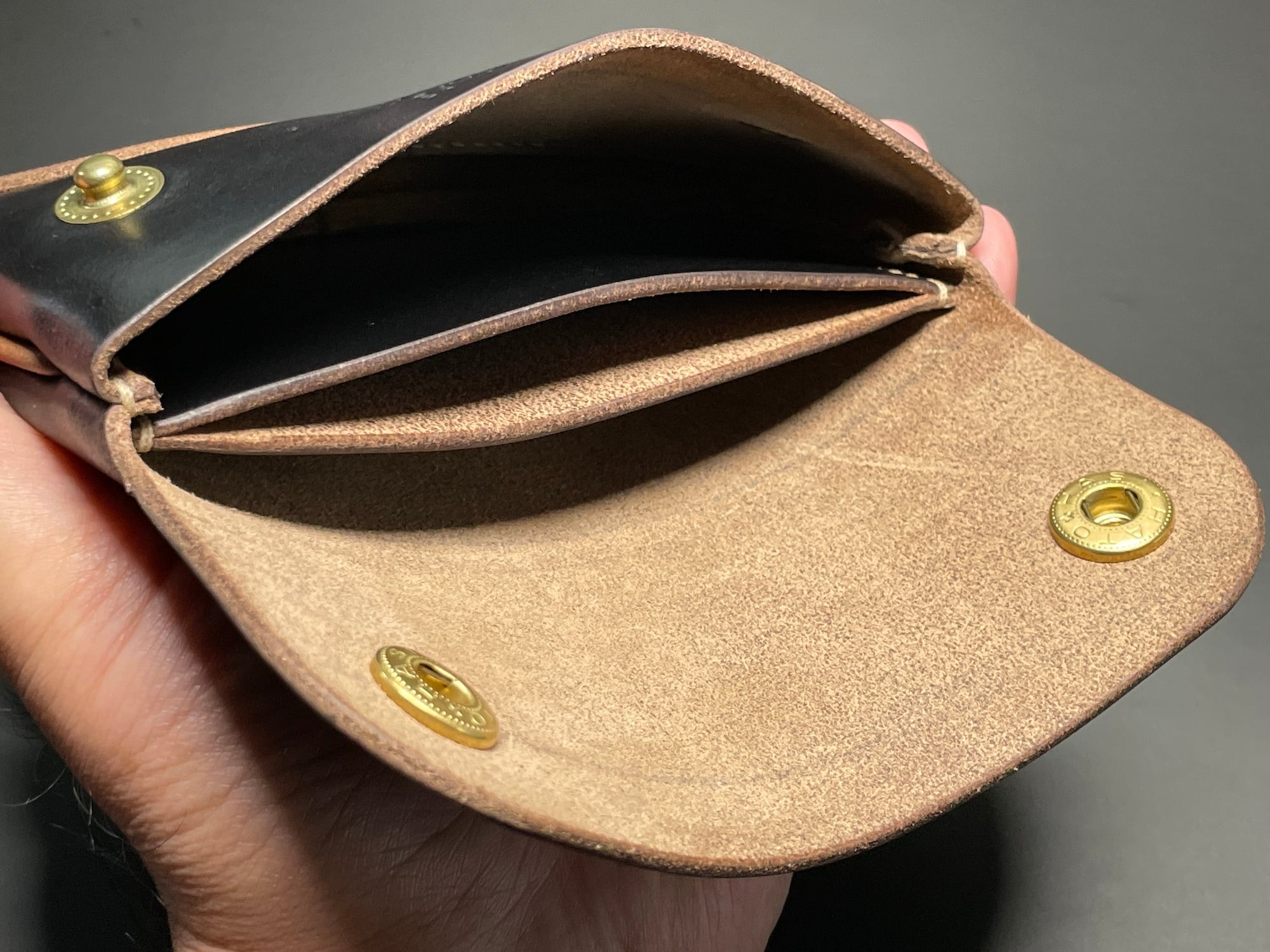 在庫品】アウトドアウォレットコンビ・ミドルサイズ/クロムエクセル