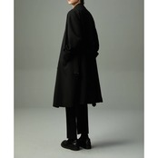 ダブルブレスト ロング丈 オーバーサイズコート af0376