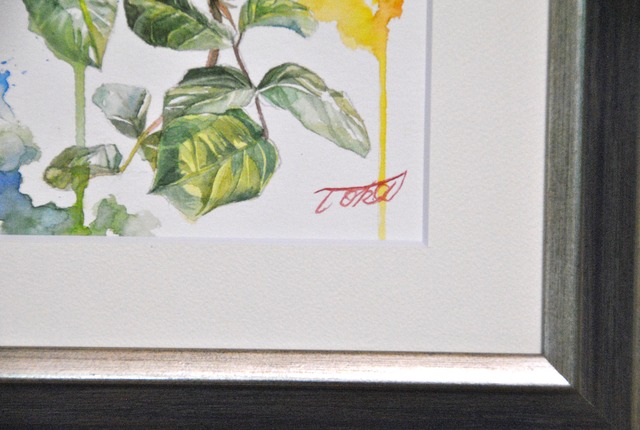 水彩画 SM（サムホール）同等サイズ 「薔薇」 | toka718