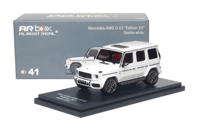 Almost Real 1/64 Mercedes-AMG G63 Edition 55 2022 オパリスホワイト