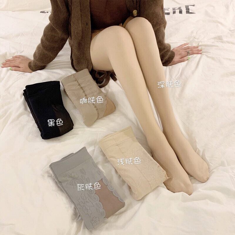 レギンス スプリングベルベットメッシュスリムソックス レッド 春物 タイツ ストッキング 萌量不足99635692856