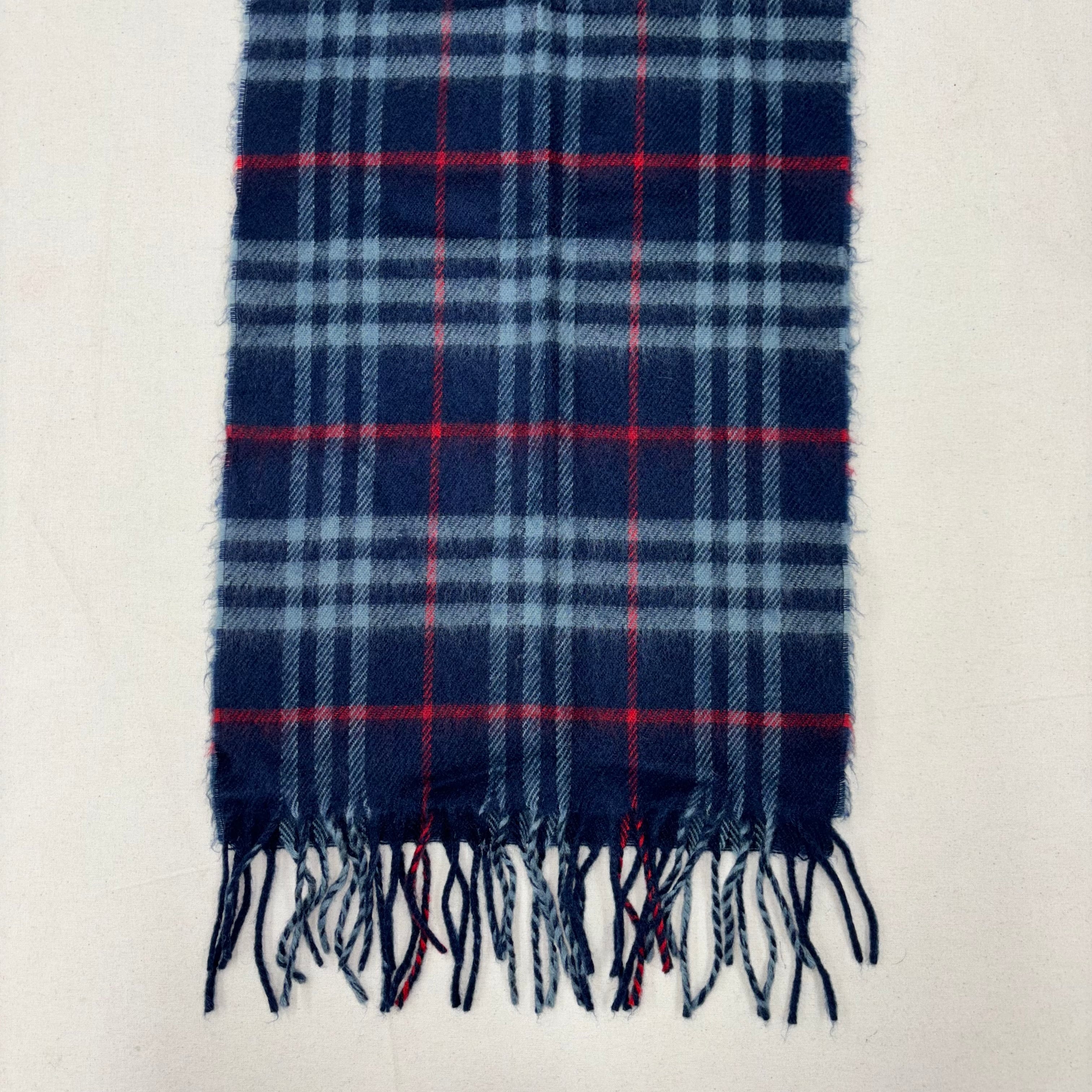 Burberry london muffler Burberrys バーバリー マフラー ネイビー系