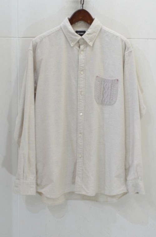 BEAMS ポケットニットネルシャツ