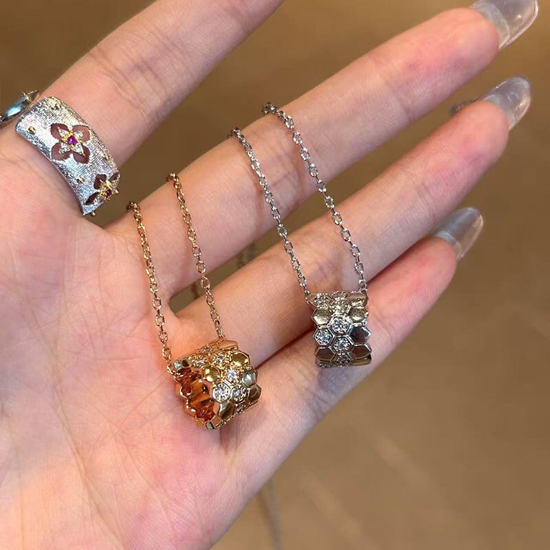 K18金メッキ×キュービックジルコニア ネックレス | hoshine