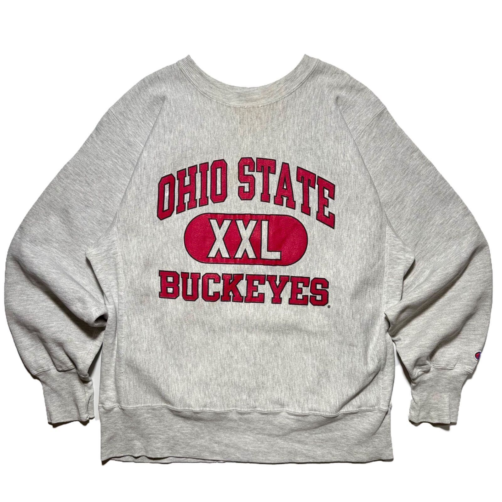 90s チャンピオン リバースウィーブ 刺繍タグ オハイオ OHIO 