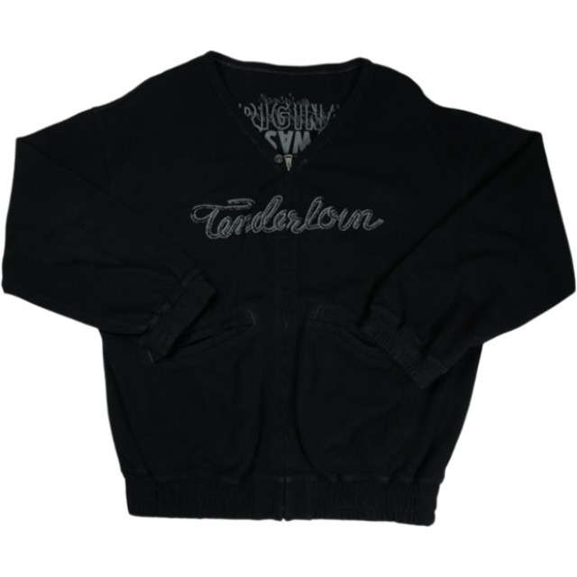 Size【M】 TENDERLOIN テンダーロイン MOSS STITCH ZIP UP JKT BLACK 