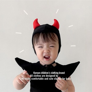 《予約商品》送料無料　小さな黒いアクマちゃんのハロウィンコスチューム