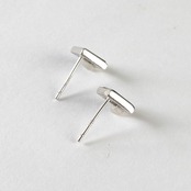 光沢感あり！どんな角度からでも楽しめる！シルバー アワビシェル ピアス  simple silver series